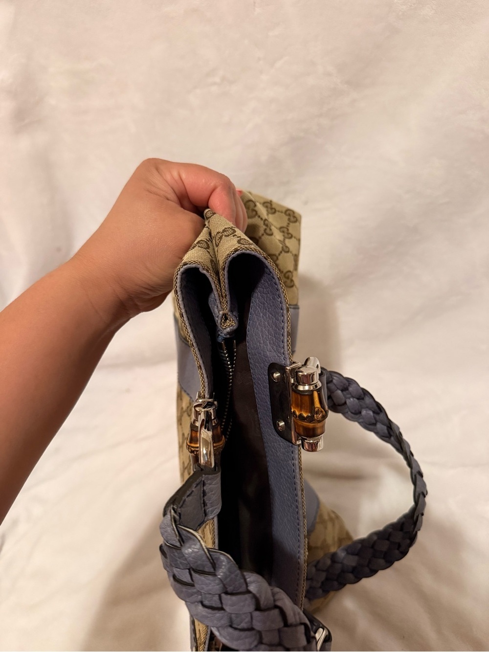Gucci Bamboo Bar Libeccio Tote - Picture 15 of 16
